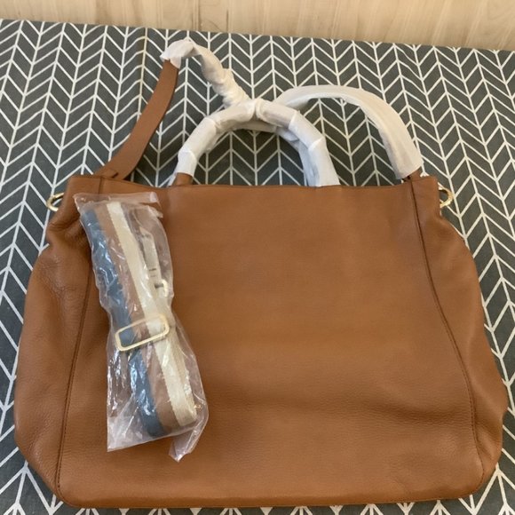 Mark & Graham Handbags - Leather Pebbled Handbag W/BONUS FREE STRAP- NWOT